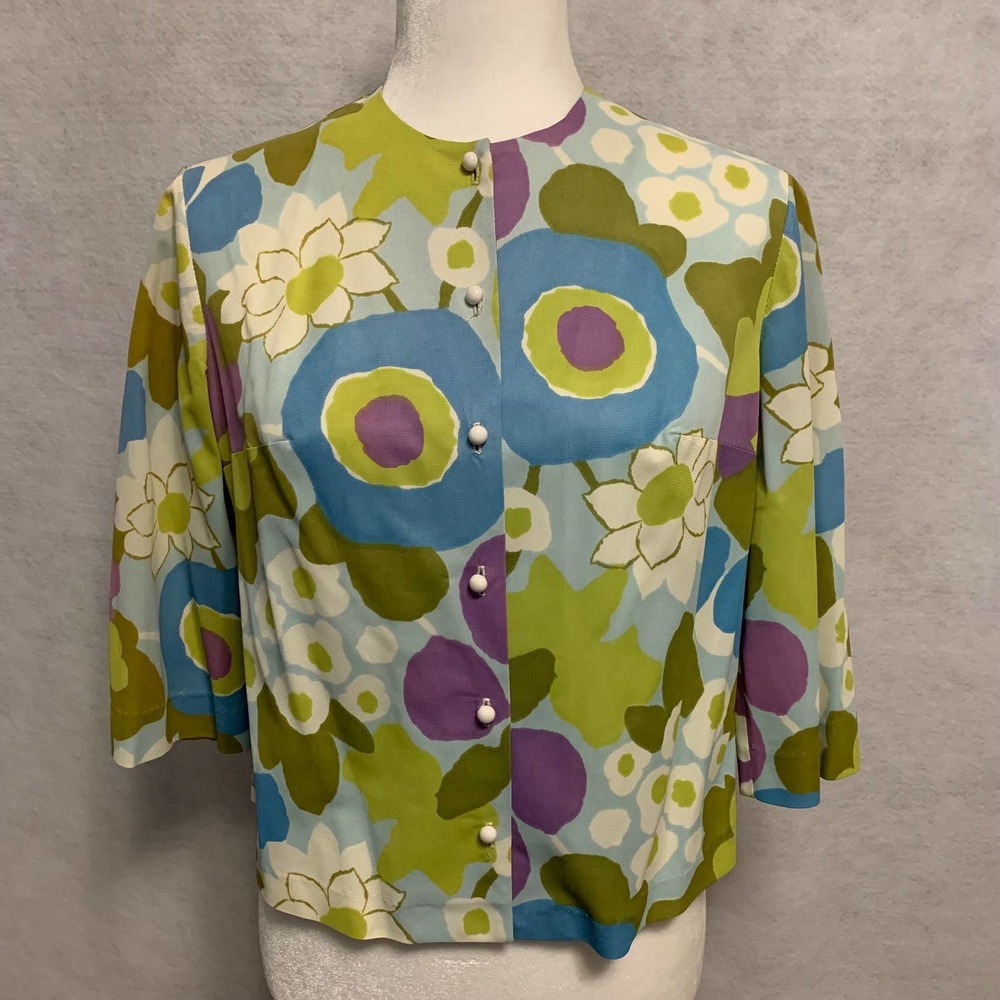 Alex Coleman Vintage Cropped  Button Down‎ Blazer Women's Size 10